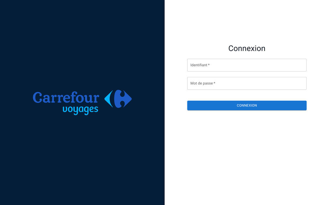 Page de connexion New Delhi